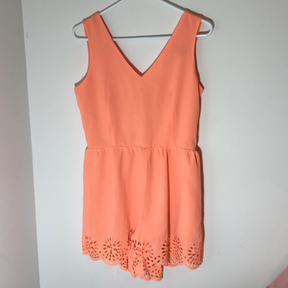 coral romper